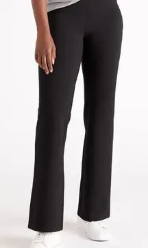 Quince Ultra-Stretch Classic Black Ponte Stretch Bootcut Pant Womens Size Medium