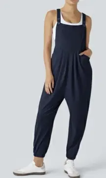 Halara Pockets Waffle Casual Jogger Overalls