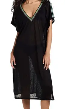 Pitusa V Back Dress in Black Petite