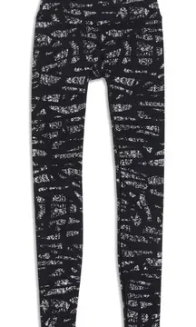 Lululemon Graphic Print Wunder Under High Rise Legging Graf Black White Size 6