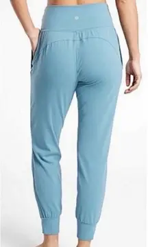Athleta Salutation Jogger Pant in Powervita Light Blue Teal High Rise Size XS