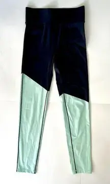 All Access Bandier High Rise Leggings Color Block Blue size Small EUC Athilesure