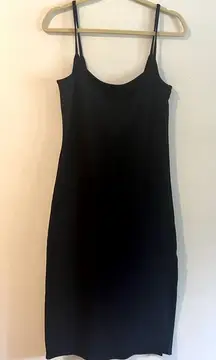 Abercrombie & Fitch Black Midi Dress