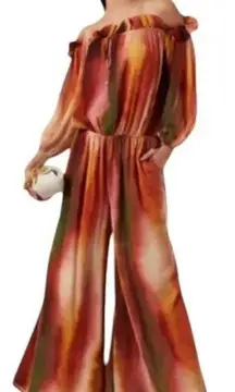 Misa Los Angles Surya Ombre Stripe Wide Leg Jumpsuit Size XS NWT
