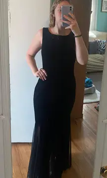 2000s velvet formal dress