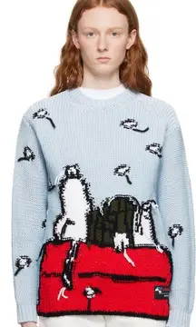 NWT Moncler Peanuts Snoopy Motif Sweater Size XS