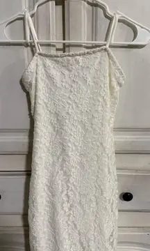 Rule 21 white lace dress On the longer side