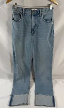 Abercrombie Fitch Curve Love The 90’s Straight Ultra High Rise Jeans 28/6L NWT