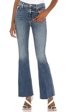 MOTHER- The Weekender Fray in Walking On Coals Denim Blue Jeans