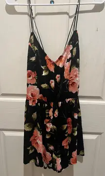 Velvet Floral Romper