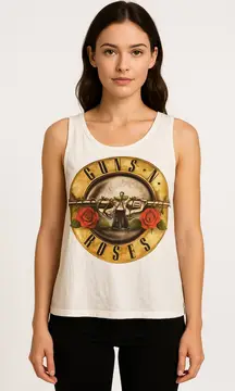 Vintage Rock Band Graphic Tank Top Guns N’ Roses Bravado Size Small