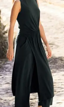 Peruvian Connection Twyla Sleeveless Long Jersey Tunic Dress Lagenlook - M 🧡🎀