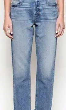Hidden | NWT Zoey Mom Fit High Waisted Fray Jeans