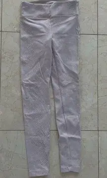 Koral  Light Pink/Cream Snakeskin Leggings Sz XS Like New