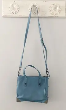 Botkier Light Blue Leather Crossbody Bag