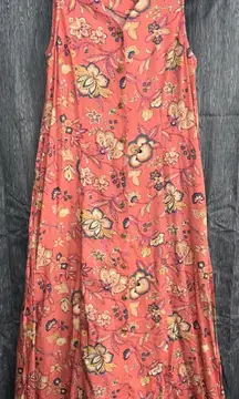 Vintage Monterey by Koret Foral Print Button Down Maxi Dress 19” P2P