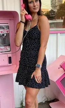 Drop Waist Polka Dot Dress