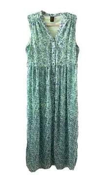 Disney Alice Through The Looking Glass Designer Collection Floral Maxi Dress L