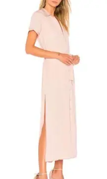 REVOLVE L’Academie June The Maxi Shirtdress in Beige Small