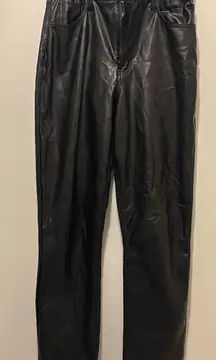Abercrombie Leather Pants 90s Straight Curve Love