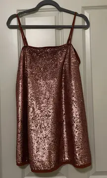 Rusty Sequin Mini Dress