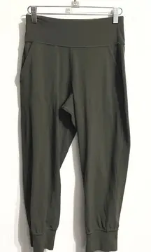 LULULEMON Align Womens High Rise Jogger Leggings Size 4 Olive Green Active Yoga‎