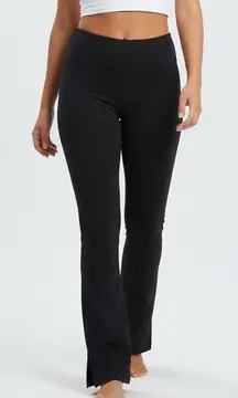 American Giant Womens Black Bootcut Leggings Size 6 Made in USA Casual Comfort