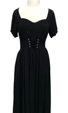 COSMIC AURA Goth Emo Punk Witchy Witch Grunge Corset Dress Black size Medium