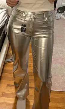 Curve Love Vegan Leather 90s Relaxed Pant