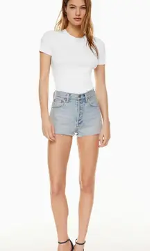 Aritzia Denim Forum The Yoko Hi-Rise Micro Short