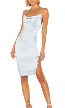 Revolve Women's Billie Drape Midi Dress Baby Blue