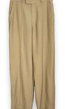 Cotton On Pants NWT Linen Taupe Straight Leg Women 6 Wide Leg Business‎ Casual