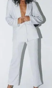 White Princess Polly Oversized High Waisted Suit Set Size US 4