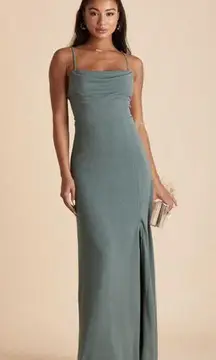 Birdy Grey  Ash Crepe Sea Glass Bridesmaid Dress SZ M