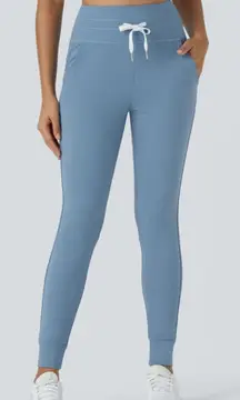 Halara SoftlyZero High Waisted Pocket Plain Full Length Joggers Medium Petite