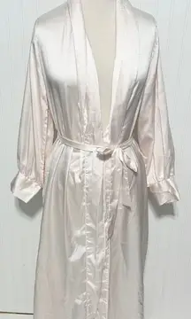 Bert Yelin For Iris Vintage Long Sleeve‎ Collar Sleeping Robe Pink ILGWU Small