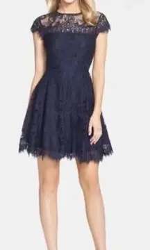 BB Dakota Rhianna Lace Fit & Flare Cocktail Dress