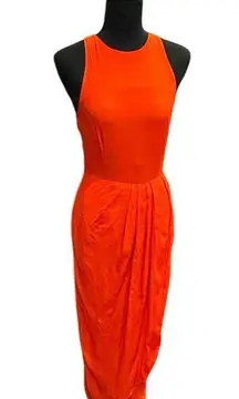 Yumi Kim So Social Red Tulip Midi Dress XS NWT Sleeveless Racerback Flawed