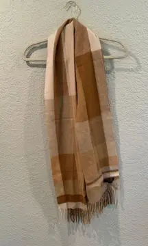 Plaid Cashmere Scarf