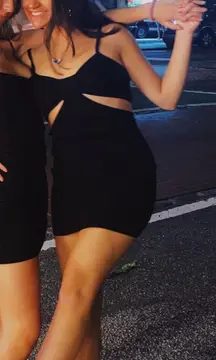 Black Dress Cut Out