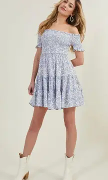 Altar’d State Clarita Off The Shoulder Dress Size Large