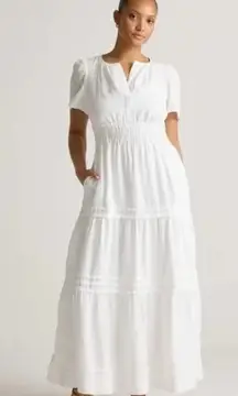Anthropologie White Maxi Dress
