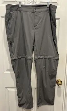 Columbia Omni Shield Convertible Saturday Trail Hike Pants Shorts Gray Size 20W