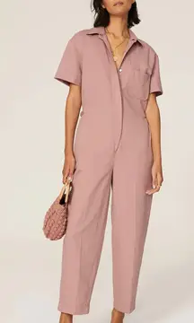 Excellent Club Monaco Blush Pink Utility Jumpsuit Sz 10 Med $248 Flattering Boho