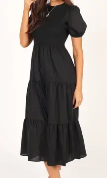 Petal & Pup Black Midi Dress