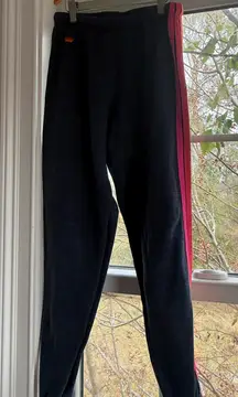 Aviator Nation 5 Stripe Sweatpants in Heather Navy Neon