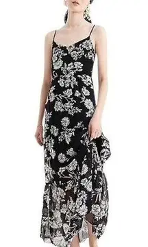 J.Crew  Mercantile Daisy Botanical tiered maxi dress tall