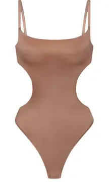 SKIMS Barely There Shapewear Cut Out Thong Bodysuit In Sienna Size‎ 4XL NWT