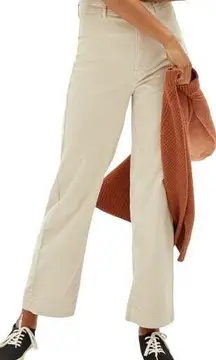 Everlane  Corduroy Wide Leg Pants High Rise Beige Cream Neutral NEW Womens 6