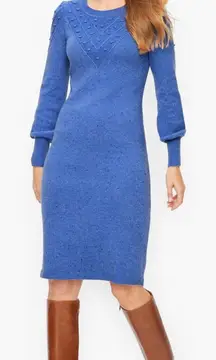 Talbots Royal Blue Long Sleeve Sweater Dress